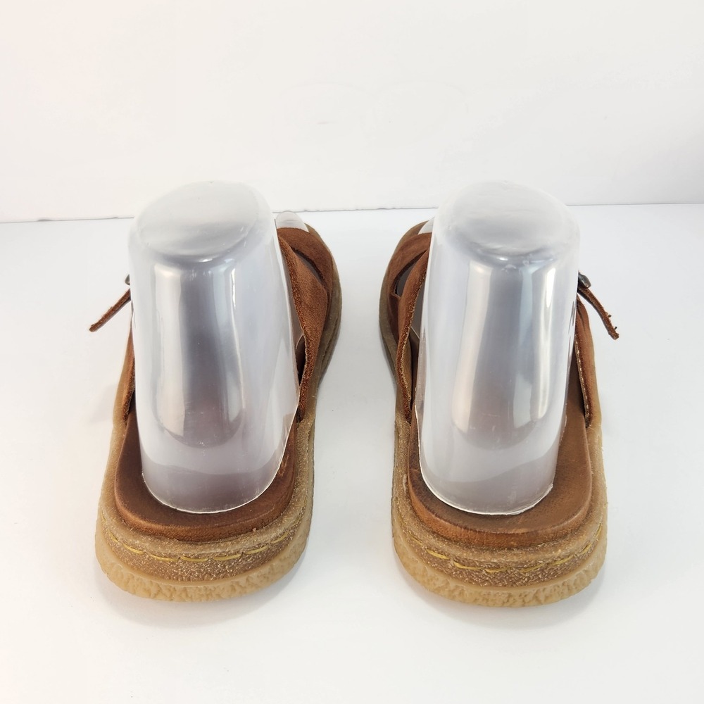 Born Women's 8 Brown Suede Double Buckle Slide Sandals Comfort Leather Shoes - Picture 3 of 8